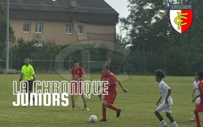 La chronique juniors du fc crissier